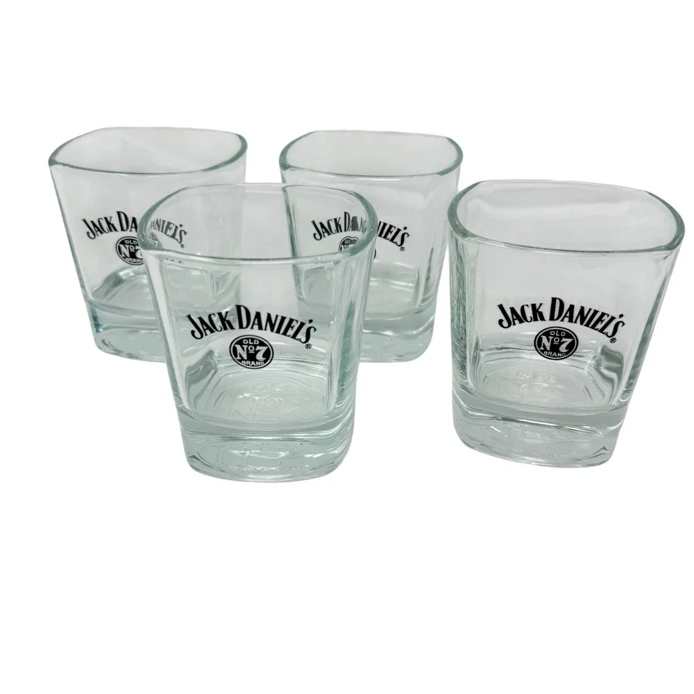 SetJACK DANIELS‎ Tennessee Whiskey 8oz Drink Glasses Barware set of 4
